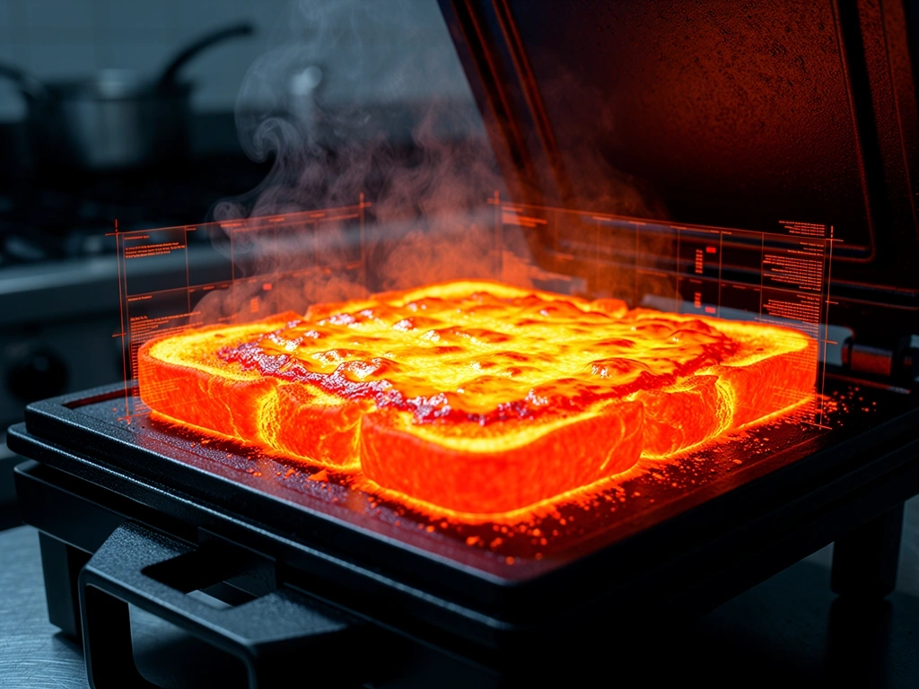 Heat distribution thermal map